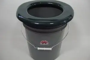 An intriguing bucket commode